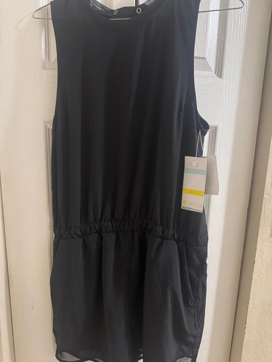 Zella Tops - Zella Black Sleeveless Athletic Dress with Elastic Waist